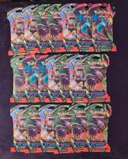 Lot of 20 Pokemon Mega Evolution PHANTASMAL FLAMES Sleeved Pack (Mega Charizard) - Image 1