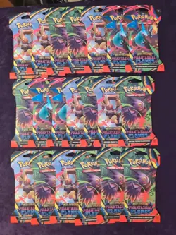 Lot of 20 Pokemon Mega Evolution PHANTASMAL FLAMES Sleeved Pack (Mega Charizard) - Image 2