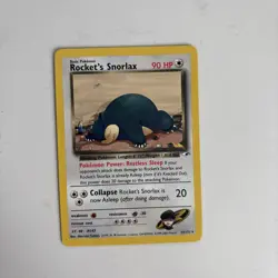 Vintage Pokemon TCG Rocket's Snorlax Gym Heroes 33/132 Non-Holo Rare - Image 1