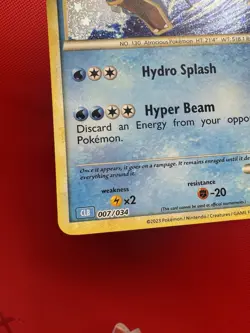 Pokemon Classic Collection Gyarados Holo CLB 007/034 NM #665 - Image 4