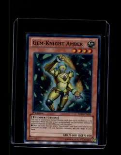 Yu-Gi-Oh! Gem-Knight Amber HA06-EN033 (SR) 1st Ed - Image 1