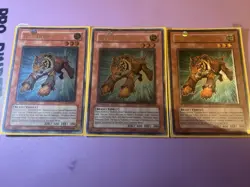 YUGIOH TEST TIGER 1ST EDITION GLAS-EN082 ULTIMATE_RARE x3 Play Set - Image 2