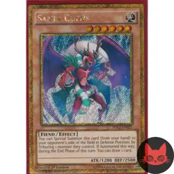 Yugioh Santa Claws PGL2-EN021 Gold Secret Rare 1st Edition NM - Image 1