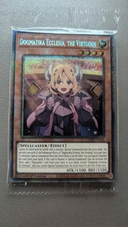Yugioh Dogmatika Ecclesia, the Virtuous - CH01-EN014 - Starlight Rare NM - Image 1