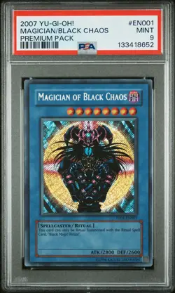 YUGIOH 2007 PSA 10 PP01-EN001 Magician Of Black Chaos - Image 1