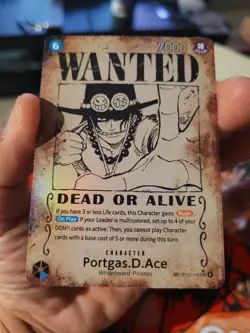 Portgas.D.Ace Wanted Poster SP OP13 One Piece Carrying On His Will( Errata Card) - Image 1