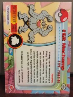 1999 Pokemon Topps TV Animation #68 Machamp Card - Image 2