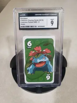CGC 9 Venusaur Green Pokemon Playing Cards Uno #6 - Image 2