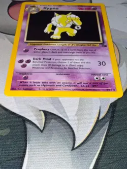 Pokemon TCG Hypno Fossil Holo Unlimited Rare Card 8/62 1999 WOTC Base Set - Image 3