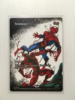 MTG Terminate FULL ART Regular NM/M MTG Spider-man Magic Card Marvel - Image 1