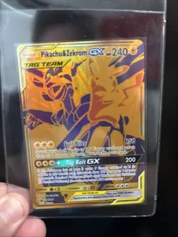 Pokemon TCG Pikachu & Zekrom GX Sun & Moon SM248 Holo Promo Card - Image 1
