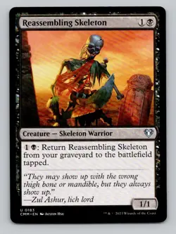 Reassembling Skeleton 183 U Commander Masters Magic The Gathering - Image 1