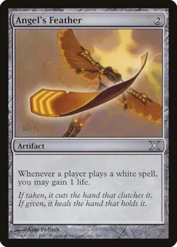 MtG Angel's Feather 311/383 10th Edition Uncommon Foil - Image 1