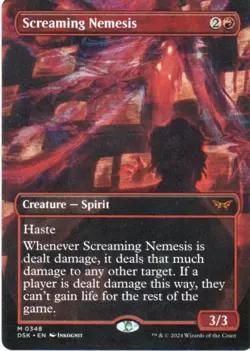 MTG: Duskmourn: House of Horror: Borderless Screaming Nemesis: LP Condition - Image 1