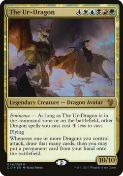 The Ur-Dragon - Foil Oversized Commander 2017 MP MTG - Image 1