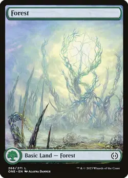 Lot of 20x Forest #266 - ONE Phryexia: All Will Be One - MTG Magic FULL ART Land - Image 1