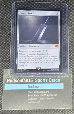 Buster Sword MTG Magic The Gathering Final Fantasy M 0255 English Artifact - Image 1
