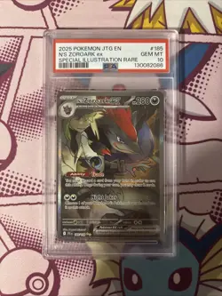 Pokemon Journey Together N's Zoroark EX Special Illustration Rare 185/159 PSA 10 - Image 1