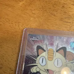 Base Chrome Pokemon 2000 Topps Chrome Meowth #52 - Image 2
