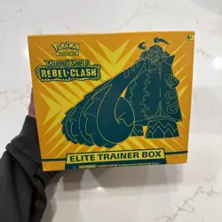 Pokemon Elite Trainer Box ETB Sword & Shield Rebel Clash Sealed New rare HTF 820650807008 - Image 1