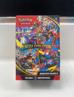 Pokemon TCG Mega Evolutions Booster Bundle (6 Booster Packs) New Factory Sealed - Image 1
