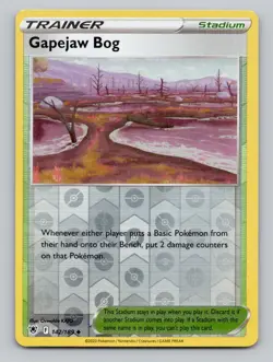 Reverse Holo Gapejaw Bog #142/189 Uncommon SWSH10: Astral Radiance Pokemon - Image 1
