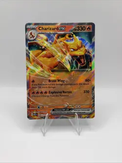 Pokemon Scarlet & Violet 151 English Charizard EX 006/165 Double Rare Near Mint - Image 1