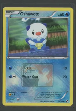 Oshawott Crosshatch Holo | B&W 27/114 League Promo | Pokemon Karte EN NM - Image 1
