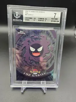 Gastly Topps Animated Series 2 Mint 2000 Pokemon Vintage BGS 7 - Image 1