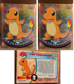 Pokemon Topps Chrome #04 Charmander Foil Vintage - Image 5