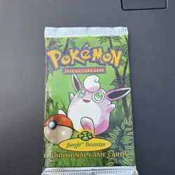 Pokemon Jungle Unlimited 1999 Wigglytuff Artwork Booster Pack WOTC Sealed - Image 1