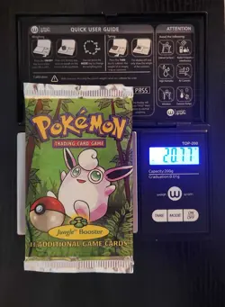 20.77g - Pokemon Jungle Unlimited 1999 Wigglytuff Artwork Booster Pack Sealed - Image 1