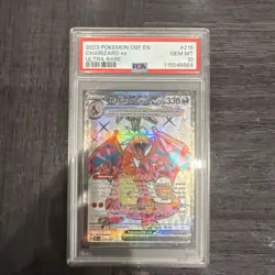 2023 POKEMON OBF EN-OBSIDIAN FLAMES ULTRA RARE #215 CHARIZARD EX PSA 10 - Image 1