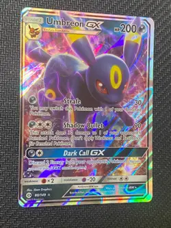 Pokemon TCG Umbreon GX Sun & Moon Base Set 80/149 Holo Ultra Rare - Image 2