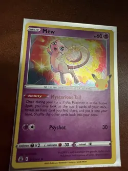 (x2) Pokemon TCG Mew 011/025 Holo Rare Celebrations NM - Image 3