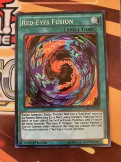 Red-Eyes Fusion CORE-EN059 Super Rare 1st Edition NM Yugioh - Image 1