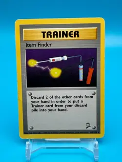 Item Finder Pokemon Trainer Card - Base Set 2 #103 LP Vintage TCG - Image 1