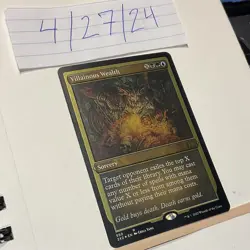 Villainous Wealth, Foil Etched, Rare, Double Masters 2022, Sorcery, #550 - Image 1