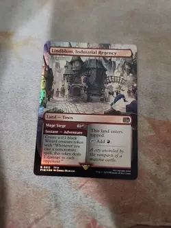 Lindblum, Industrial Regency Borderless Foil Final Fantasy MTG NM - Image 1