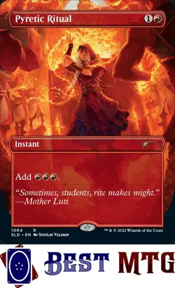 Magic The Gathering MTG Pyretic Ritual 1064 Foil NM Secret Lair Drop - Image 1