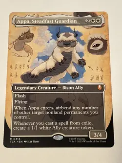 Appa, Steadfast Guardian (Borderless) Avatar: The Last Airbender NM+/M - Image 1