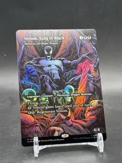 Magic The Gathering Spider-Man Venom King In Black Mythic Full Art Foil NM - Image 1
