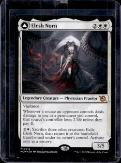2023 Magic MTG March of Machine Elesh Norn Argent Etchings Foil #12 - Image 1