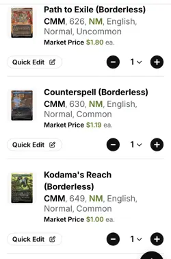 X6 Borderless Commander Deck Essentials $5.78 Market Value - Image 4