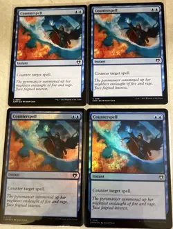 X4 Counterspells Commander Masters X2 Regular X2 Foils $14.32 Market Value - Image 1