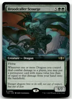 Broodcaller Scourge (Extended Art) #84 MTG Tarkir Dragonstorm TDC NM X1 - Image 1