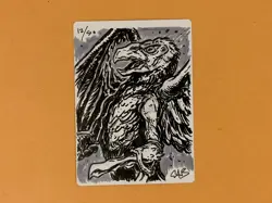 MTG Magic Shimmerwing Chimera Signed Artist Proof Sketch x1 C18 Burdett - Image 2