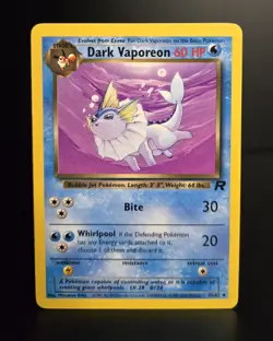 Pokemon TCG - DARK VAPOREON - 45/82 - UNLIMITED - TEAM ROCKET (2000) - LP/NM - Image 1