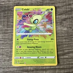 Celebi Amazing Rare SWSH04: Vivid Voltage 009/185 NM Pokemon - Image 1