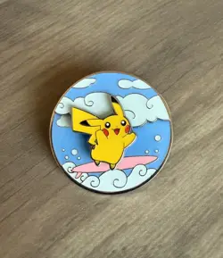 2021 Pokemon Celebrations Flying & Surfing Pikachu Pin Official Pokemon Pin - Image 1